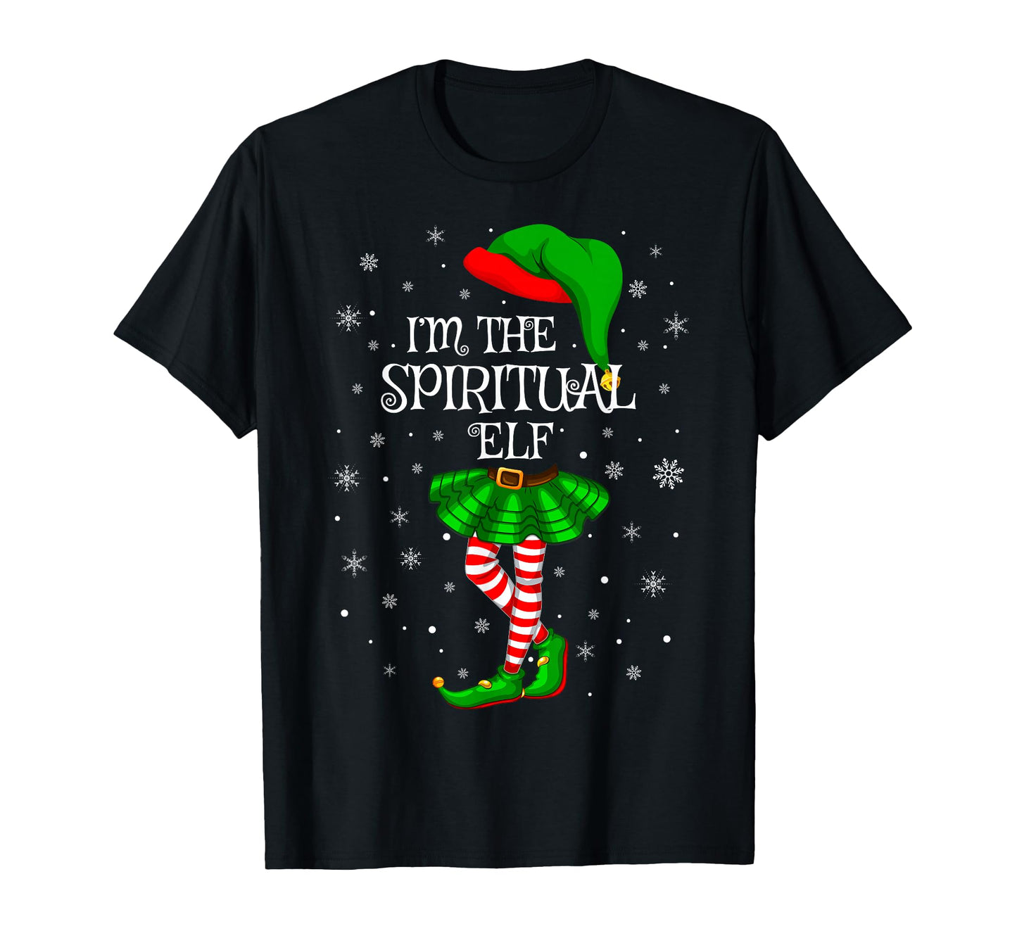 Spiritual Elf Christmas Family Group Women Girls Xmas Pajama T-Shirt