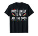 Most Likely to Christmas Xmas Pajamas Funny Matching Family T-Shirt