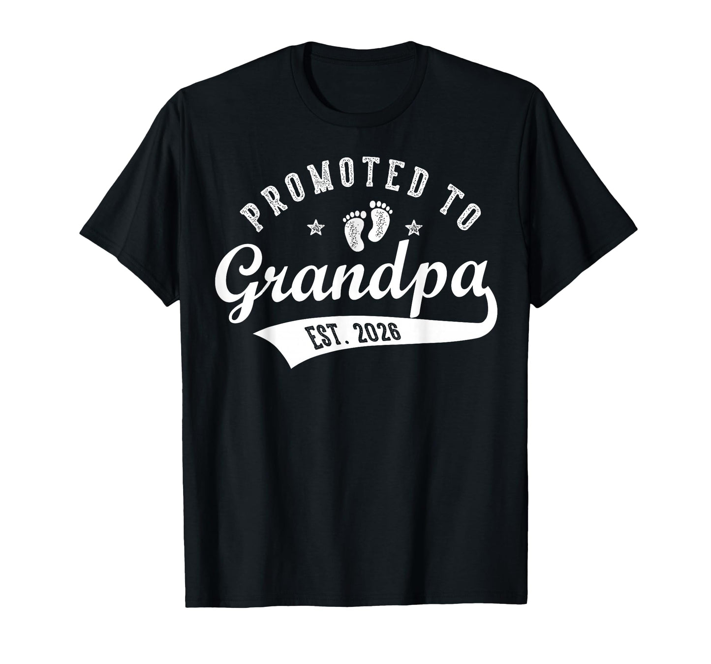 Promoted to Grandpa Est. 2026 Baby Announcement Matching T-Shirt