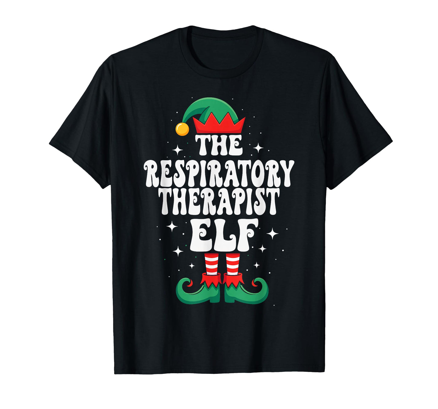 The Respiratory Therapist Elf Funny Christmas T-Shirt