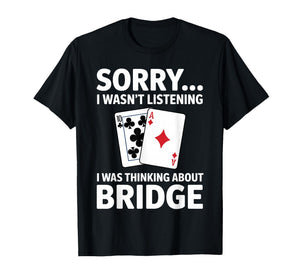 Cool Bridge Player Art for Men Women Card Game Player Bridge T-Shirt