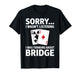 Cool Bridge Player Art for Men Women Card Game Player Bridge T-Shirt