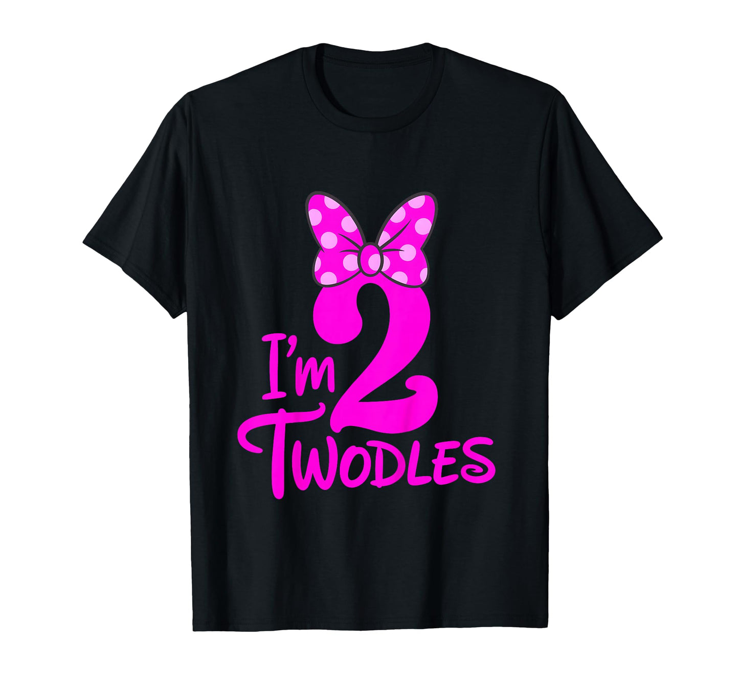 I’m Twodles 2nd Birthday Girl Pink Design T-Shirt