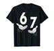 Six Seven 67 6 7 Kids 67 Teen Boys 6-7 Meme Hands Funny T-Shirt