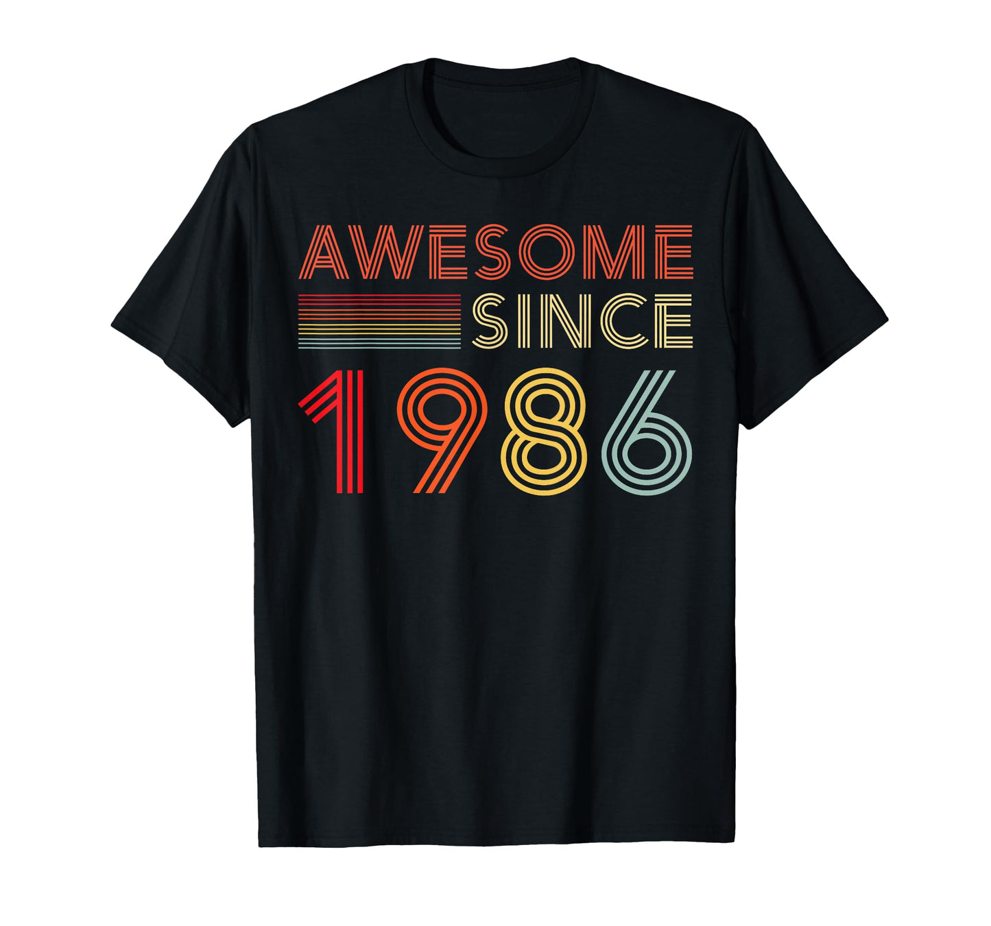 40 Birthday Decorations Men 40yr Awesome 1986 40th Birthday T-Shirt
