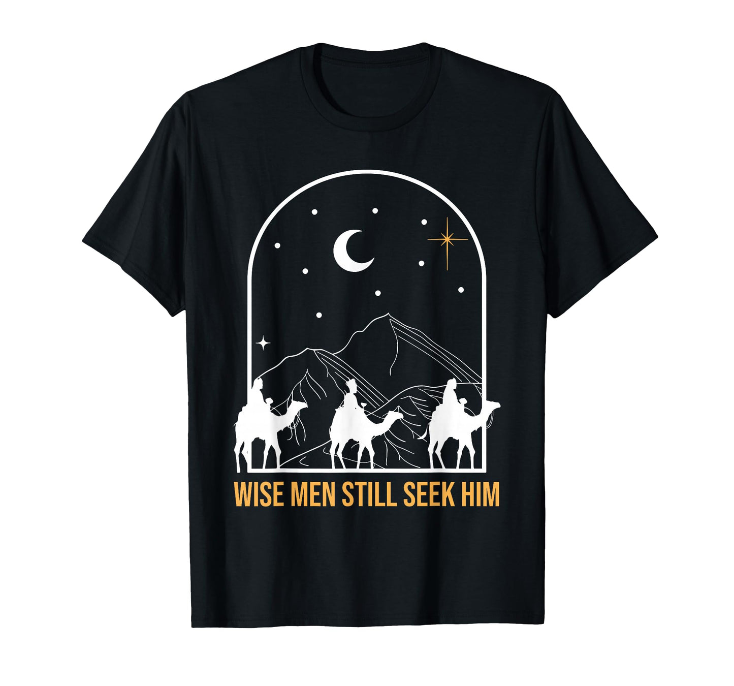 Wise Men Still Seek Him Nativity Scene Christian Christmas T-Shirt
