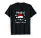 Meowy Catmas Cute Kitten Cats Santa Hat Christmas Xmas 2025 T-Shirt