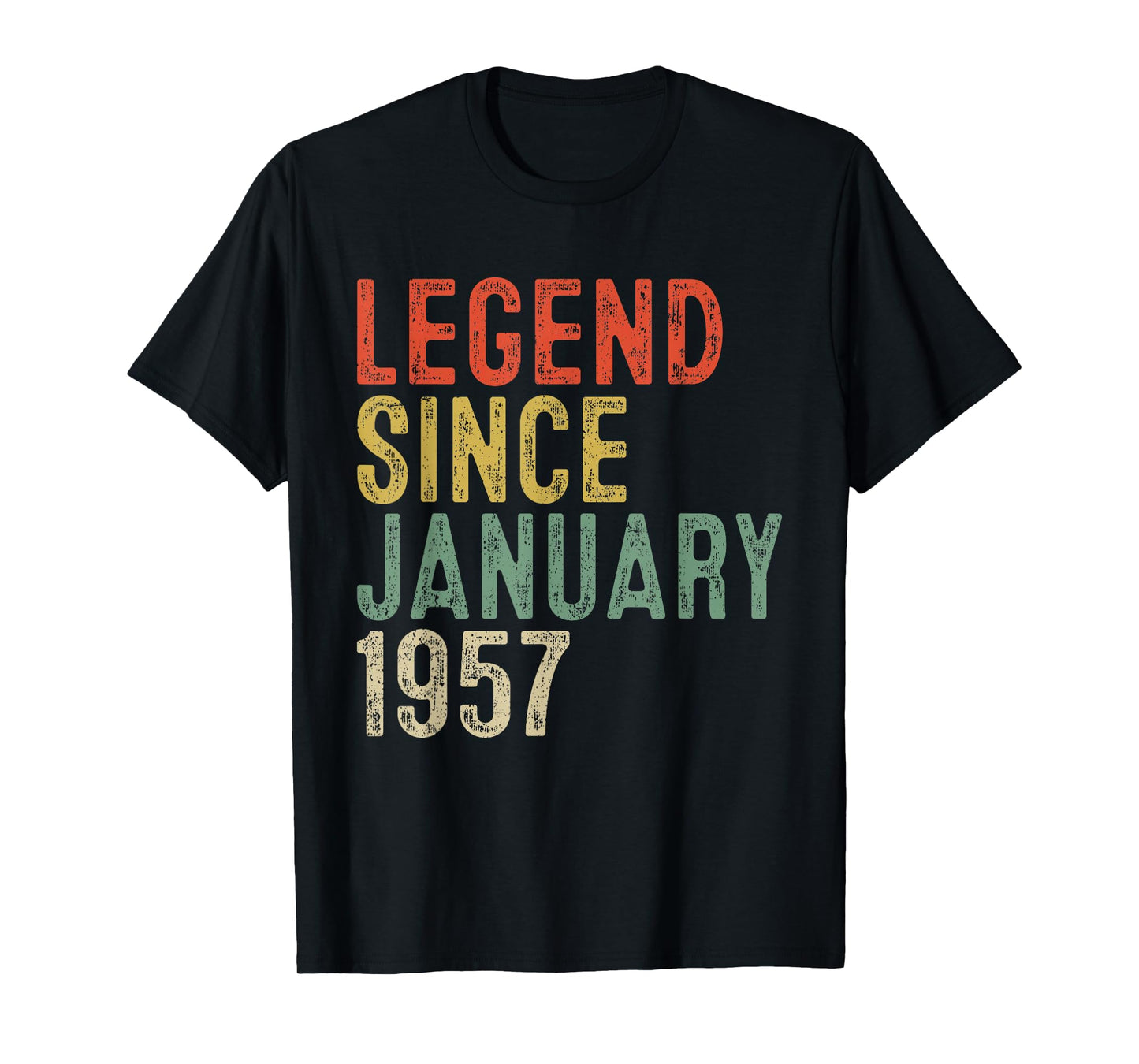 Legend Since January 1957 69th Birthday Gifts 69 Year Old T-Shirt