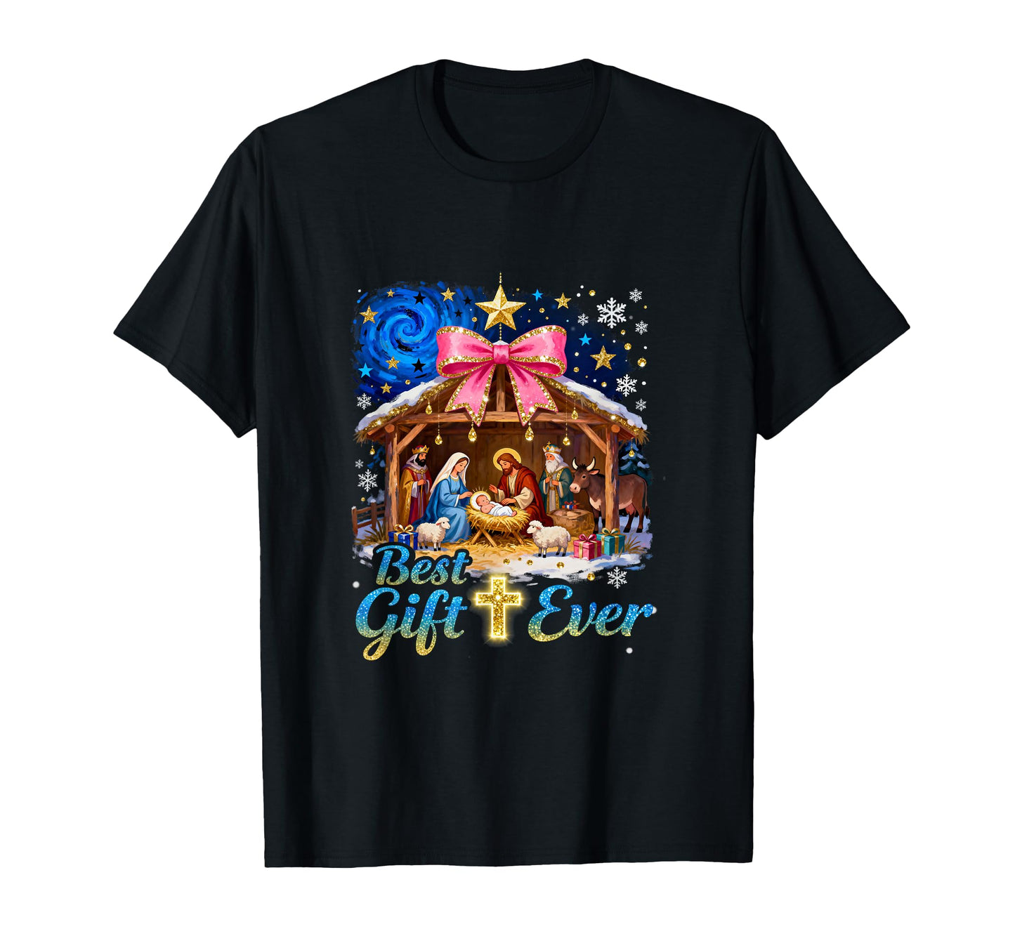 Best Ever Christmas Jesus Nativity Scene Christian T-Shirt