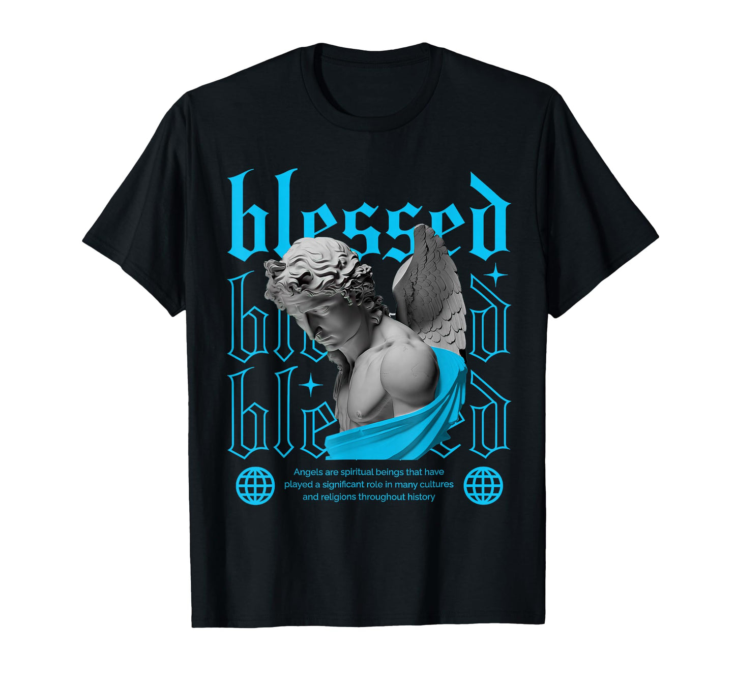 Gamma Blue Black White Match T-Shirt