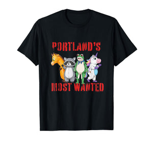 Funny Portland Protest Inflatable Protester Parody Frog T-Shirt