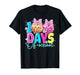 100 Days of School Disco Ball Coquette Bow Girl Kid Teacher T-Shirt