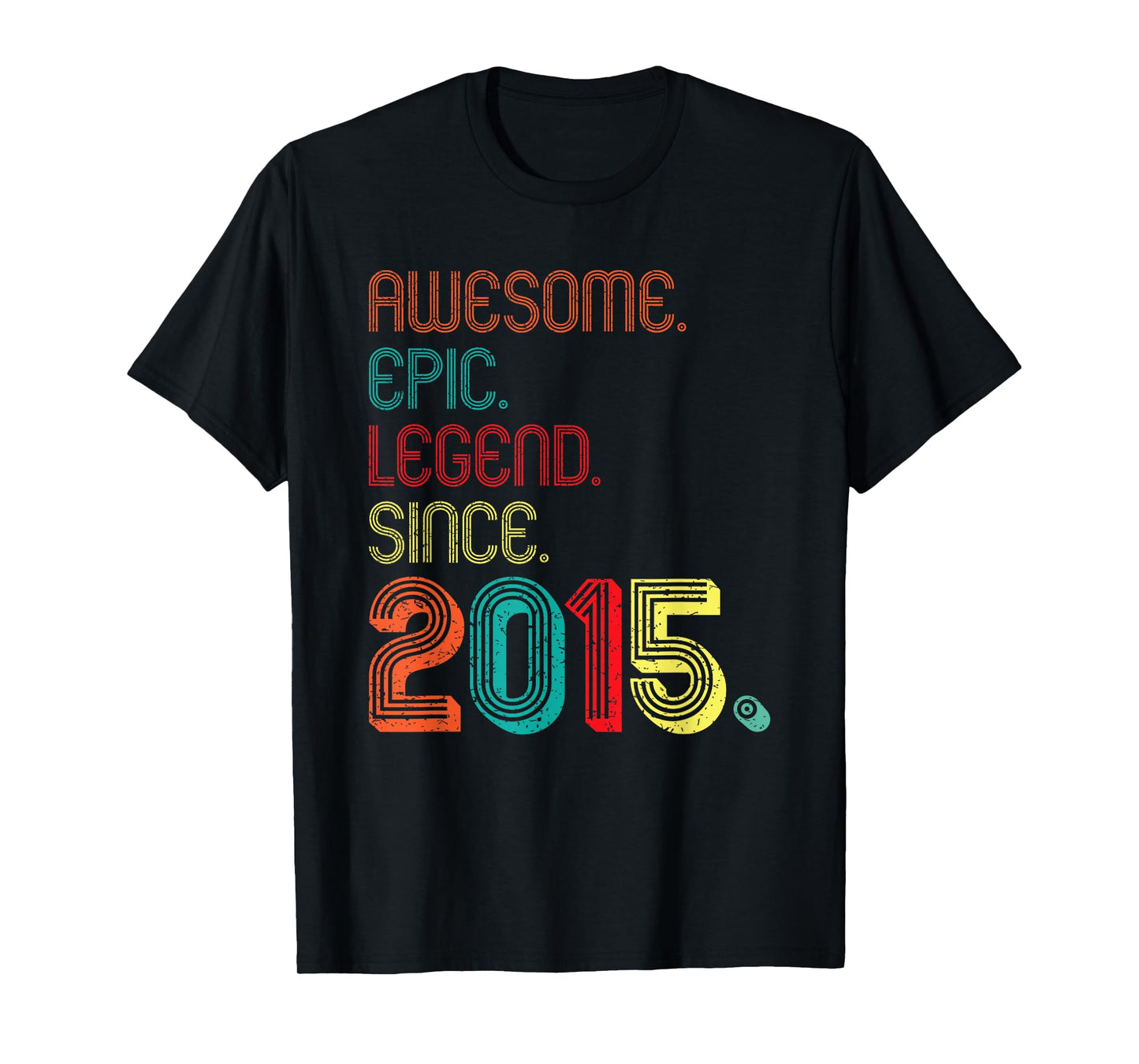 Awesome Epic Legend Since 2015 11 Years Old 11th Birthday T-Shirt