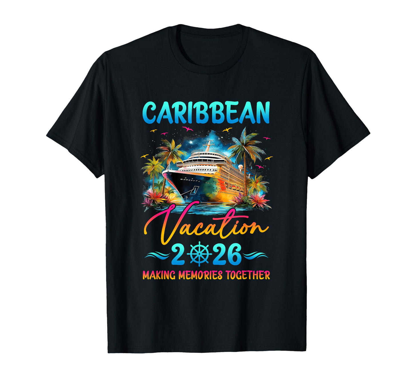Caribbean Family Vacation 2026 Matching Group Summer T-Shirt