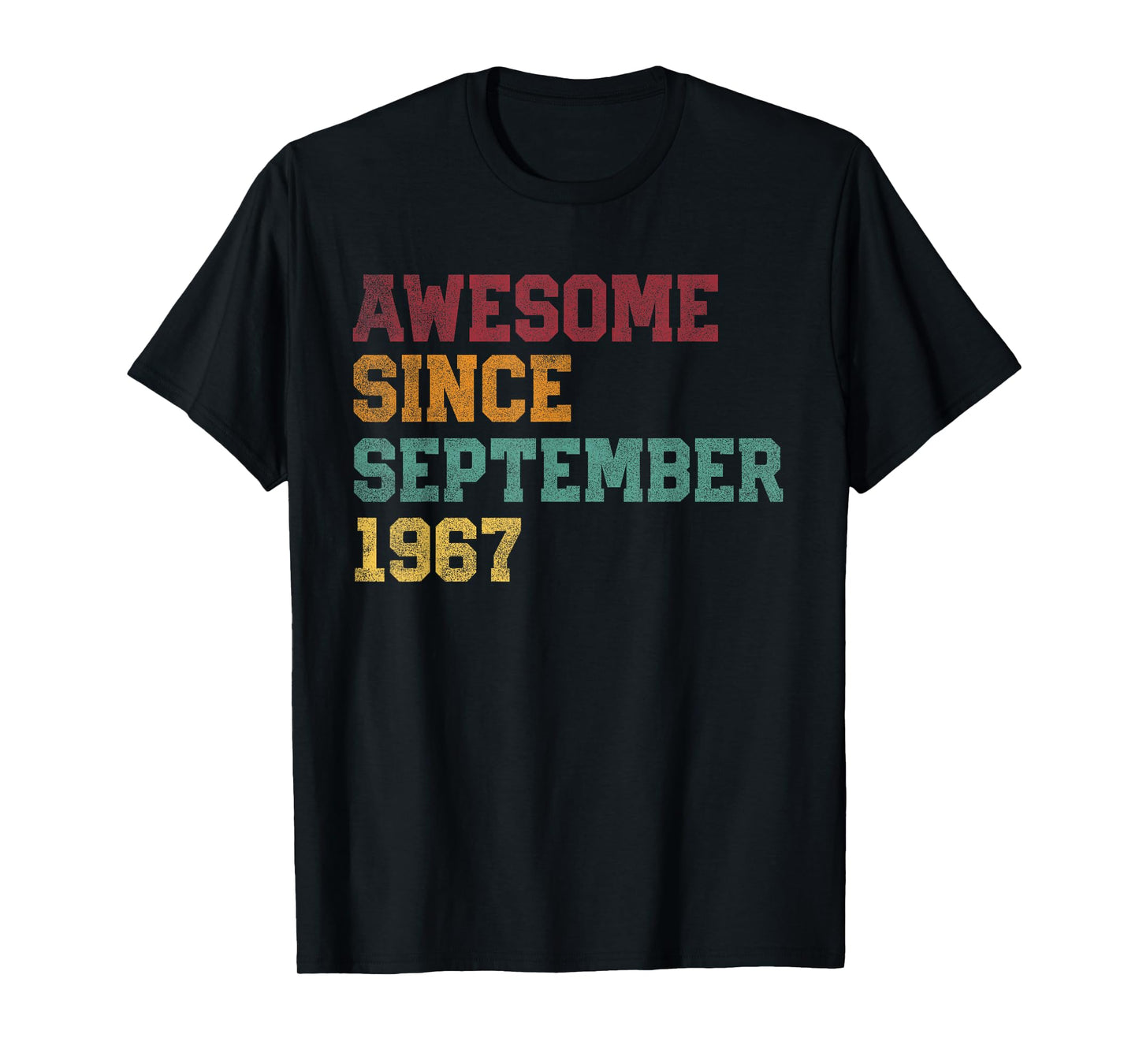 Awesome Since September 1967 59th Birthday 59 Years Old T-Shirt