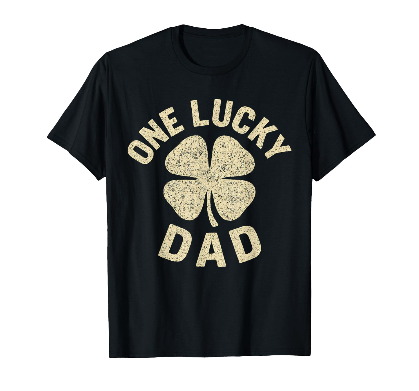 One Lucky Dad St Patricks Day Funny Vintage Papa Father Men T-Shirt