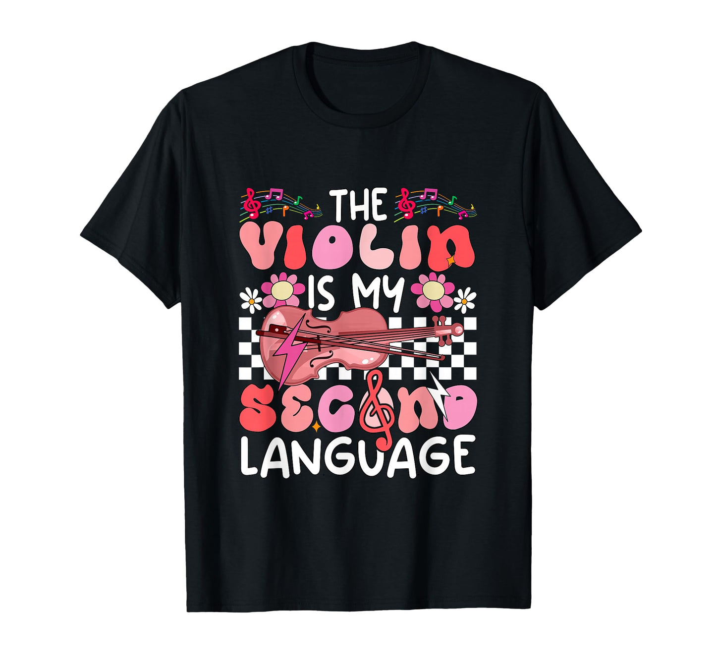 Violin is Second Language Proud Instrumentalist Valentine T-Shirt
