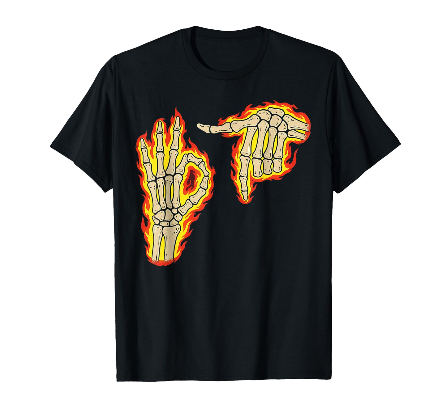 67 Six Seven Meme Skeleton Fire Vintage Rock Party T-Shirt