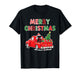 Merry Christmas Black Lab Labrador Red Truck Pajama Dog Xmas T-Shirt