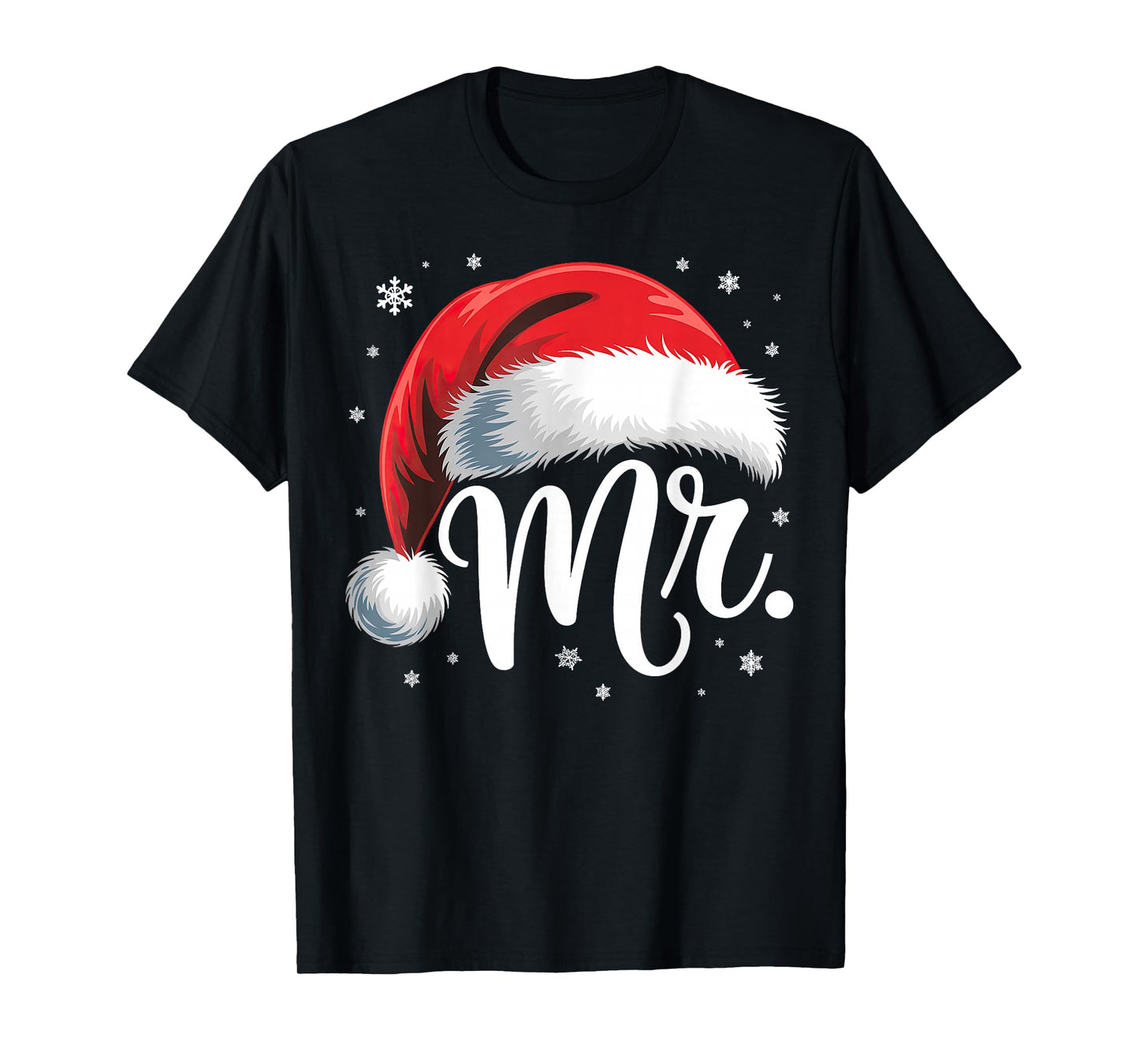 Mr and Mrs Claus Couples Matching T-Shirt