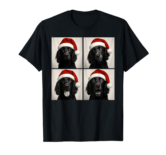 Funny Christmas Boykin Spaniel Santa Dog Lover Photo Booth T-Shirt