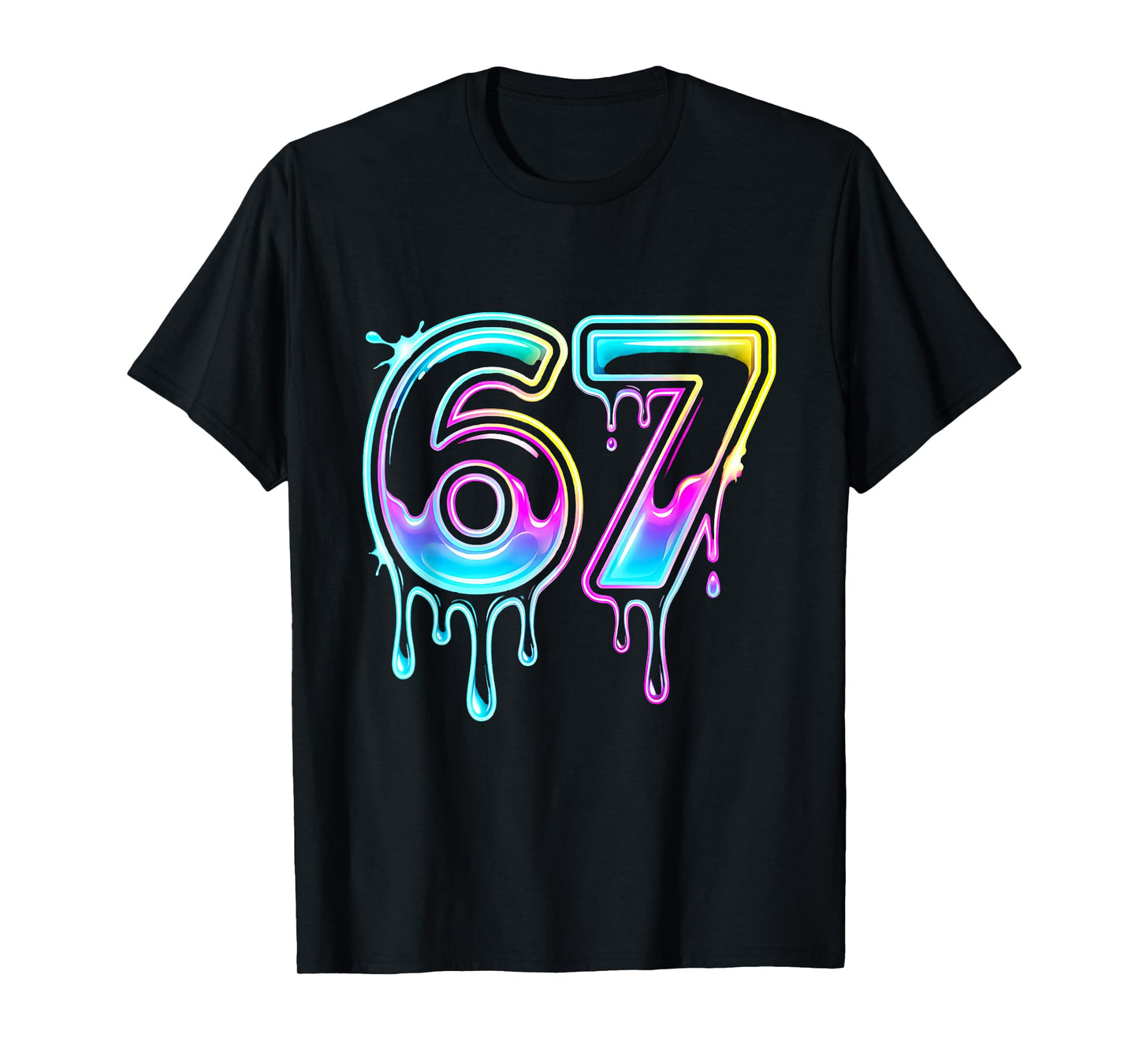 Six Seven Ice Cream Drip Cool Meme 67 Funny 6 7 Boys Youth T-Shirt
