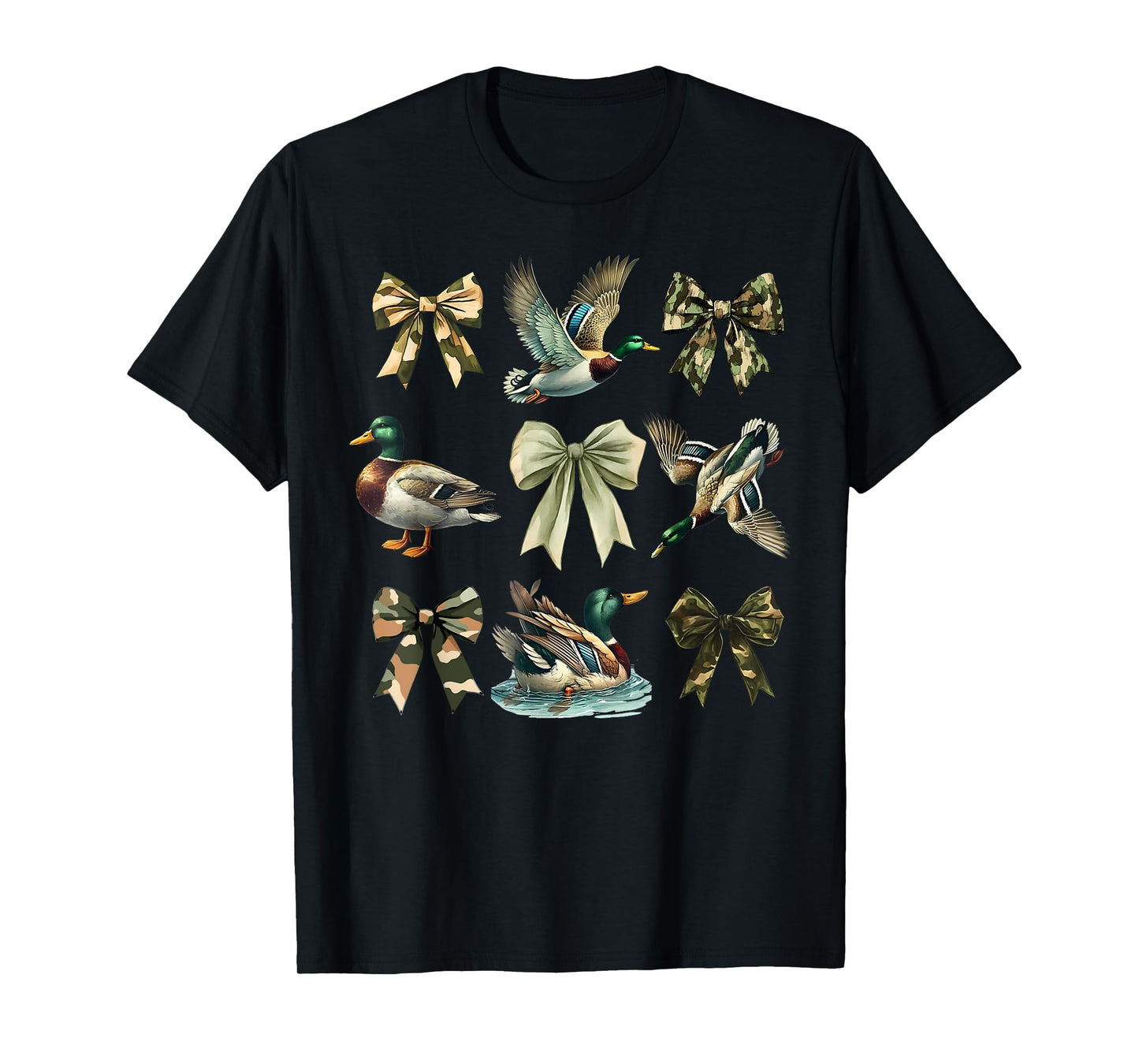 Mallard Duck Camouflage Camo Bow Duck Hunting T-Shirt