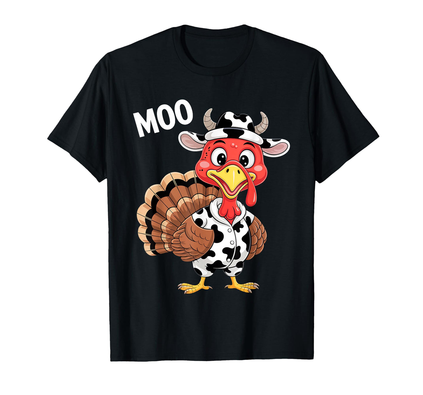 Turkey Moo Shirt Adult Men Women Kids Funny Thanksgiving Day T-Shirt