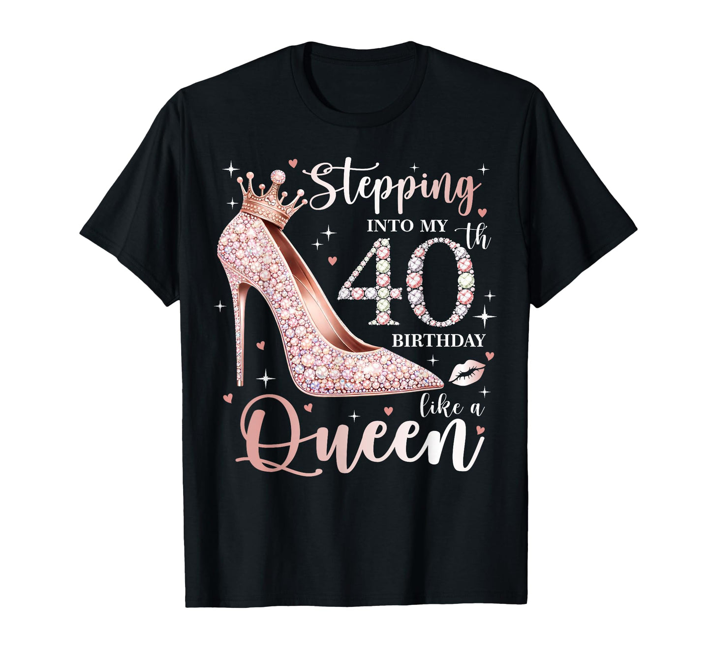 Stepping Into My 40th Birthday 40 Years Old Women T-Shirt