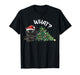 Funny Black Cat Christmas Tree Merry Xmas Humor Cat What? T-Shirt