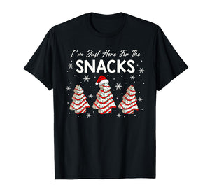 I'm Just Here for The Snacks Christmas Cakes Debbie Becky T-Shirt