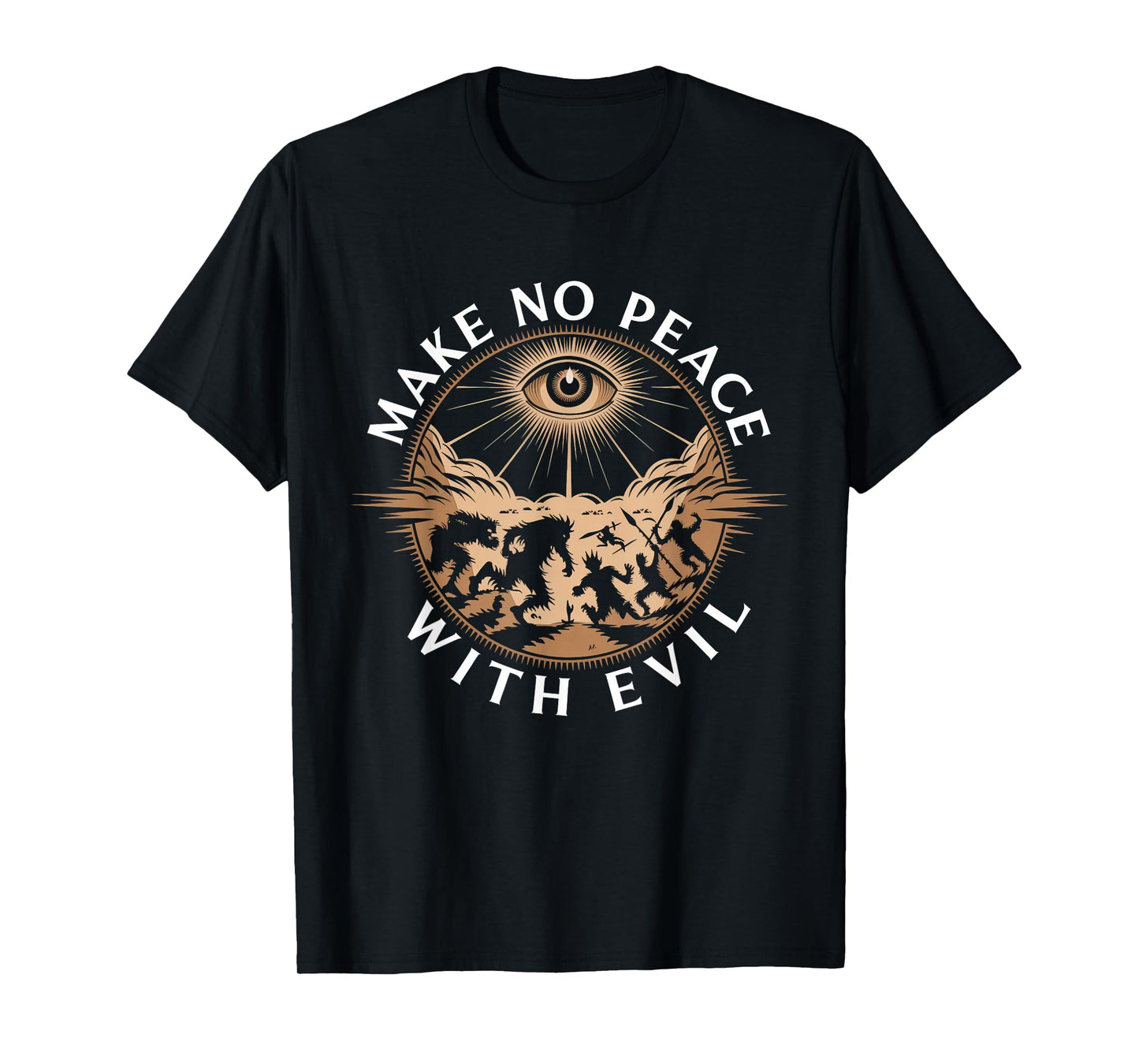 Make No Peace with Evil Tshirt Archangel Michael Jesus God T-Shirt