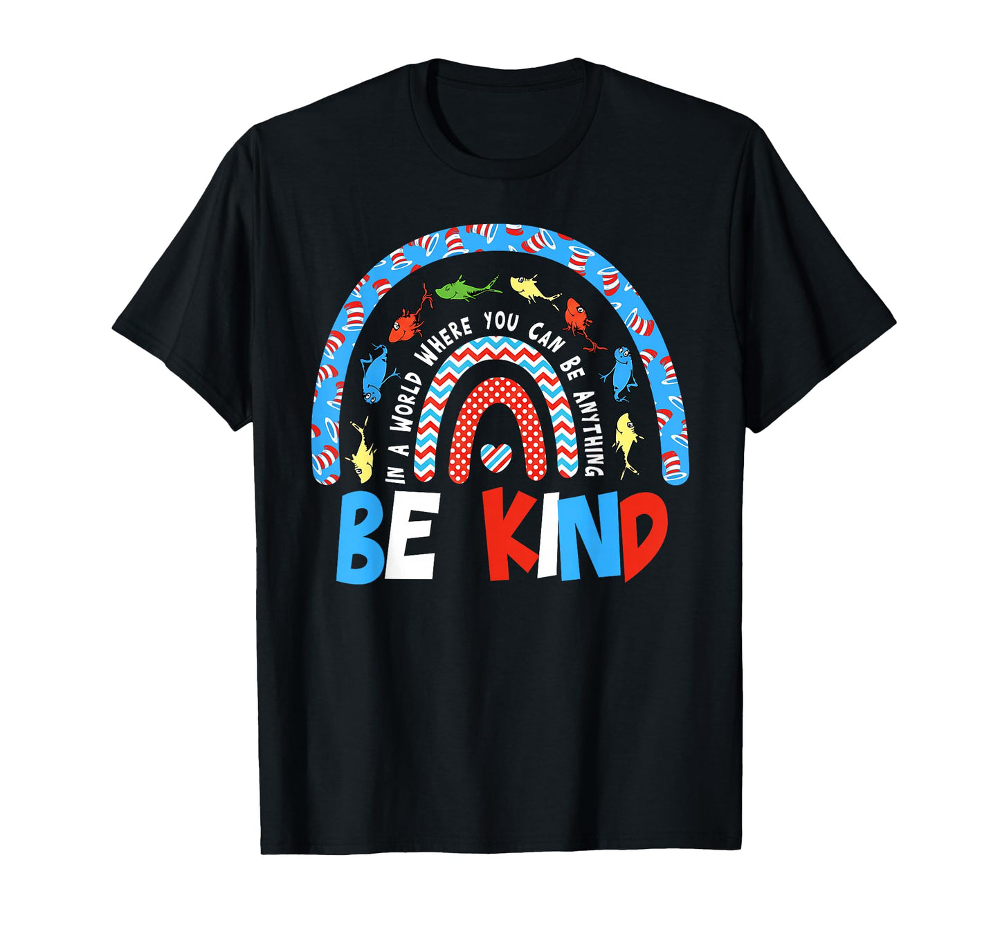 Autism Awareness Be Kind Why Fit in Doctor Teacher Cat Hat T-Shirt