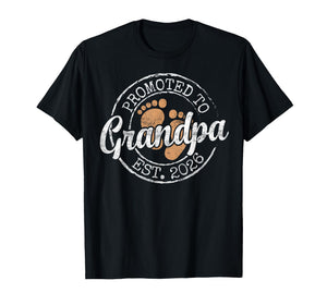 Promoted to Grandpa Est 2026 First Time Grandfather to Be T-Shirt