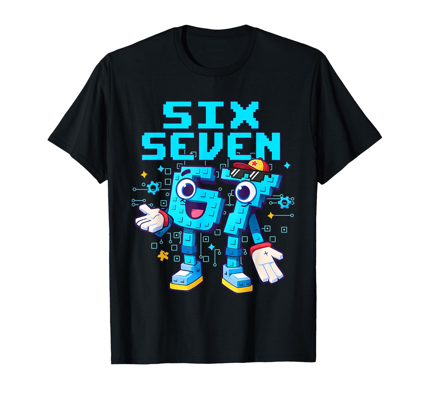 67 Six Seven 6-7 - Funny Italian Brainrot Kids Gaming Meme T-Shirt