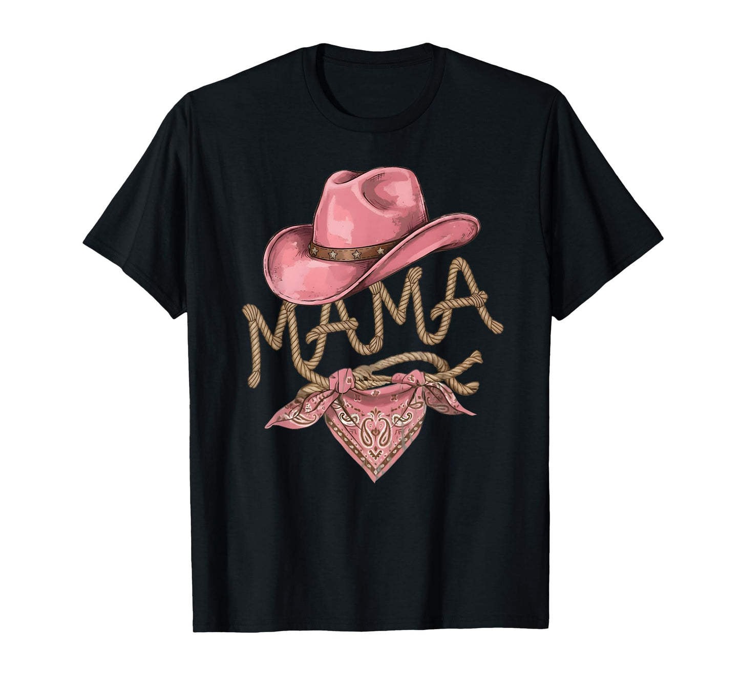 Mama Cowgirl Howdy Rodeo Western Birthday Party Mom Women T-Shirt