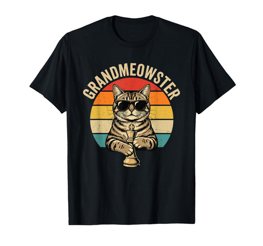 Chess Cat, Funny GrandMeowster T-Shirt