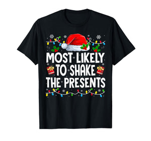Family Matching Xmas Most Likely to Hunt Rudolph T-Shirt
