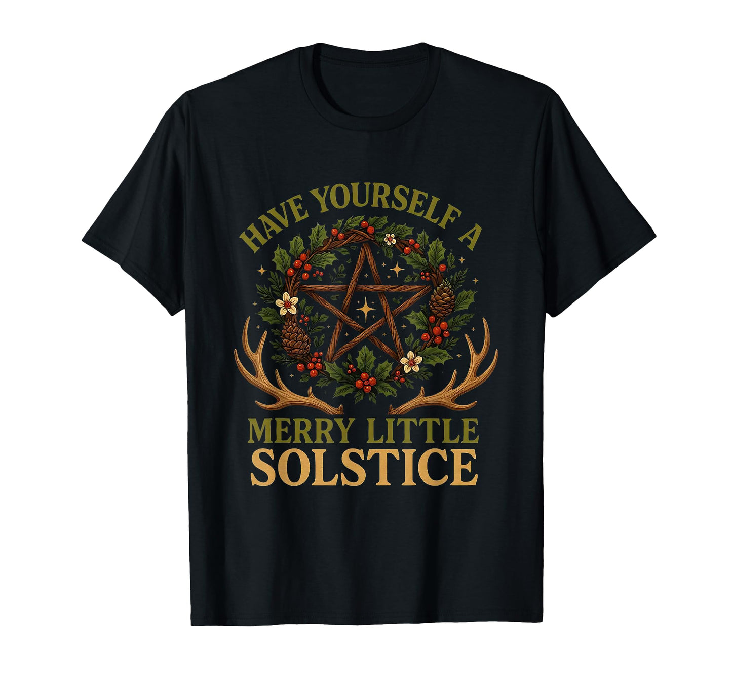 Have Yourself a Merry Little Solstice Witchcore T-Shirt