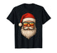Retro Santa with Sunglasses Funny Christmas for Men Boys Dad T-Shirt
