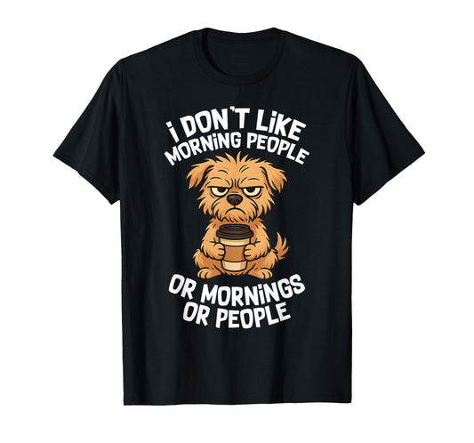Funny Quote Coffee Sleepy Cute Dog Puppy Lover Gift Women T-Shirt