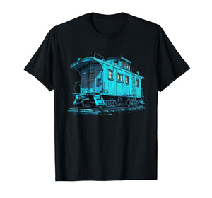 Cool Blue Caboose Costume for Railroad Lovers T-Shirt