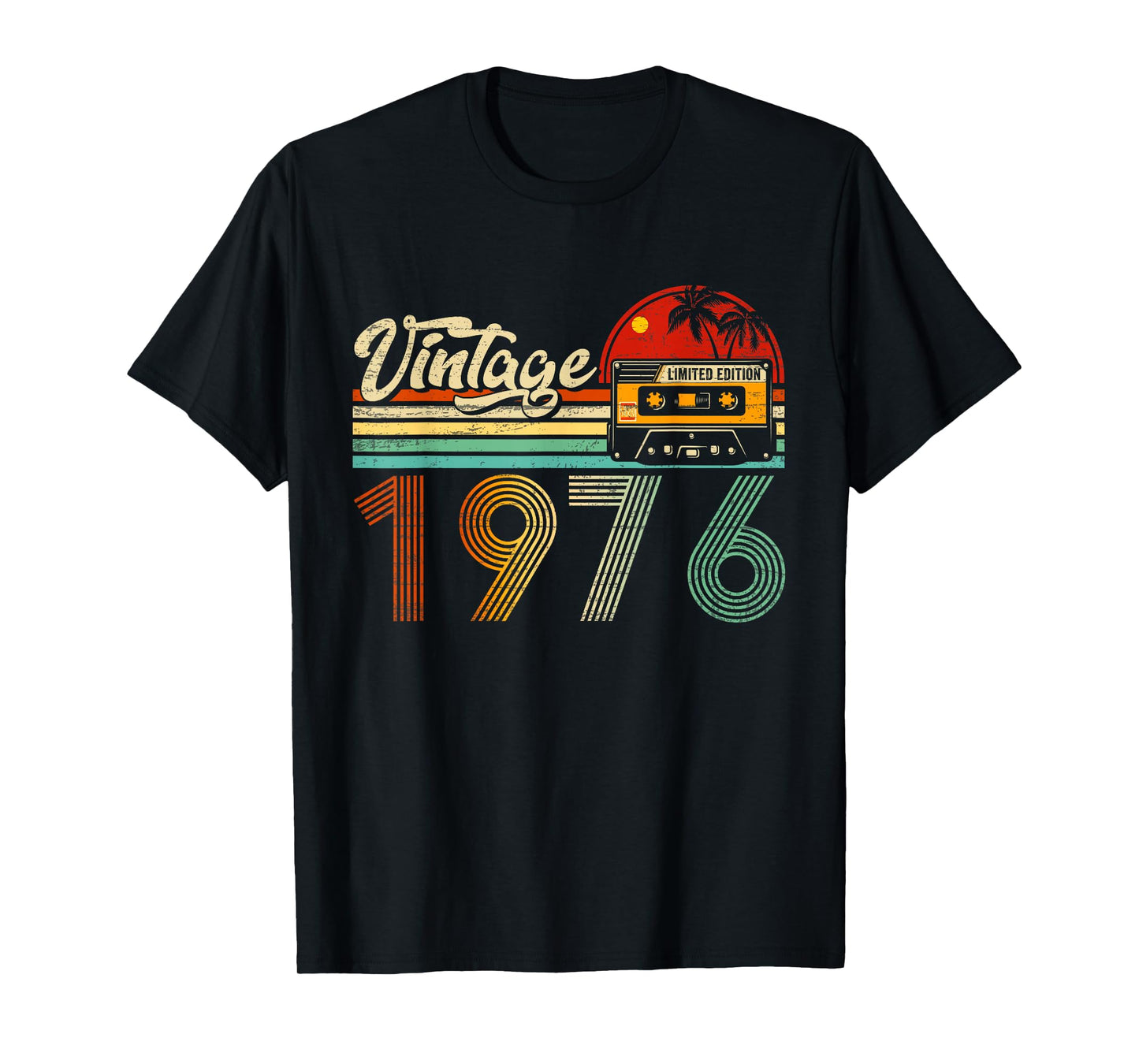 50 Year Old Vintage 1976 Cassette Tape 50th Birthday Gifts T-Shirt