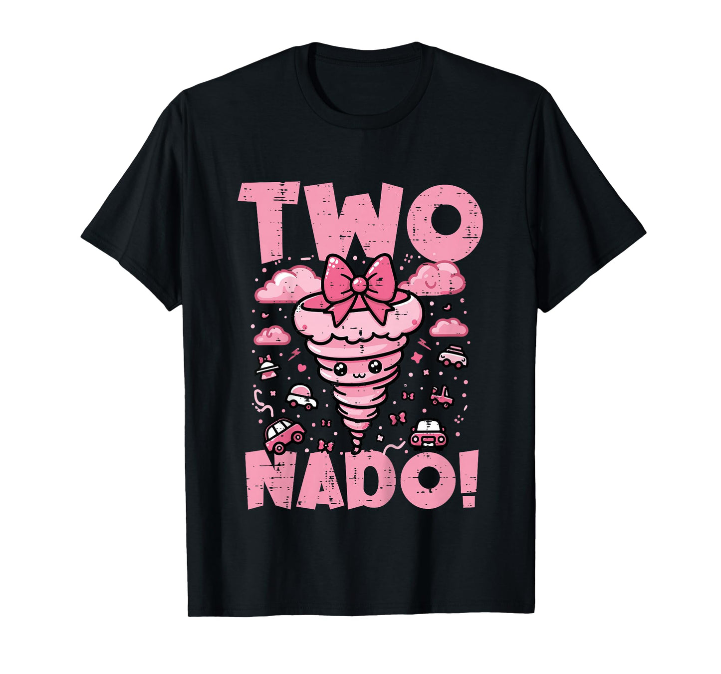 Kids 2nd Birthday Two Nado Funny 2 Year Old Girls Kids Toddler T-Shirt