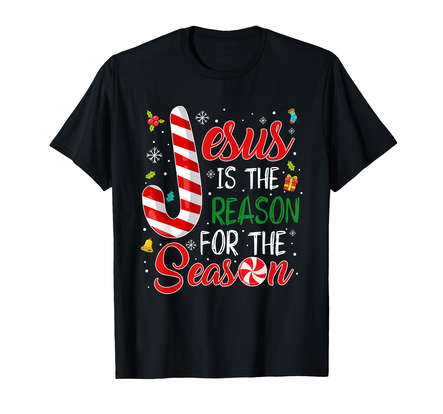 Jesus is The Reason for The Season Christmas Christian Faith T-Shirt