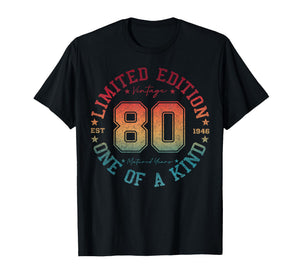 80 Year Old Gifts Vintage 1946 Limited Edition 80th Birthday T-Shirt