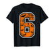 Number 6 6th Birthday Boy Six Halloween Happy Birthday T-Shirt