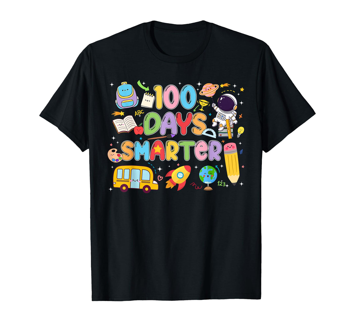 100 Days of School Space Astronaut 100th Day Smarter Boys T-Shirt