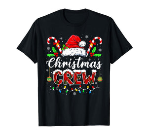 Christmas Crew Xmas Lights Family Matching Pajamas Holiday T-Shirt