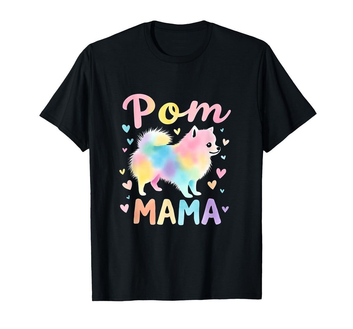 Pomeranian Mama Design Colorful Pomeranian Mom T-Shirt